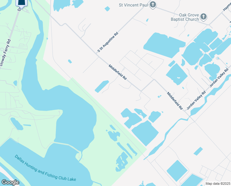 map of restaurants, bars, coffee shops, grocery stores, and more near 3723 Middlefield Street in Dallas