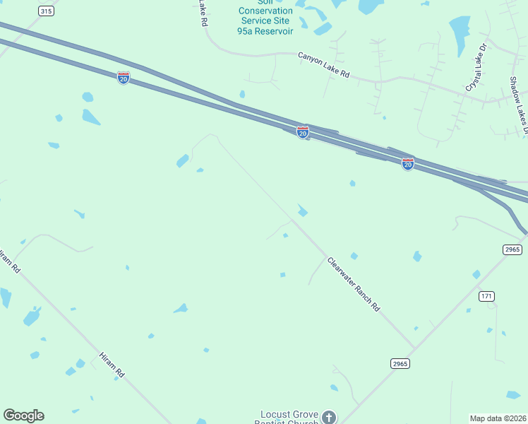 map of restaurants, bars, coffee shops, grocery stores, and more near 6735 Clearwater Ranch Rd in Wills Point