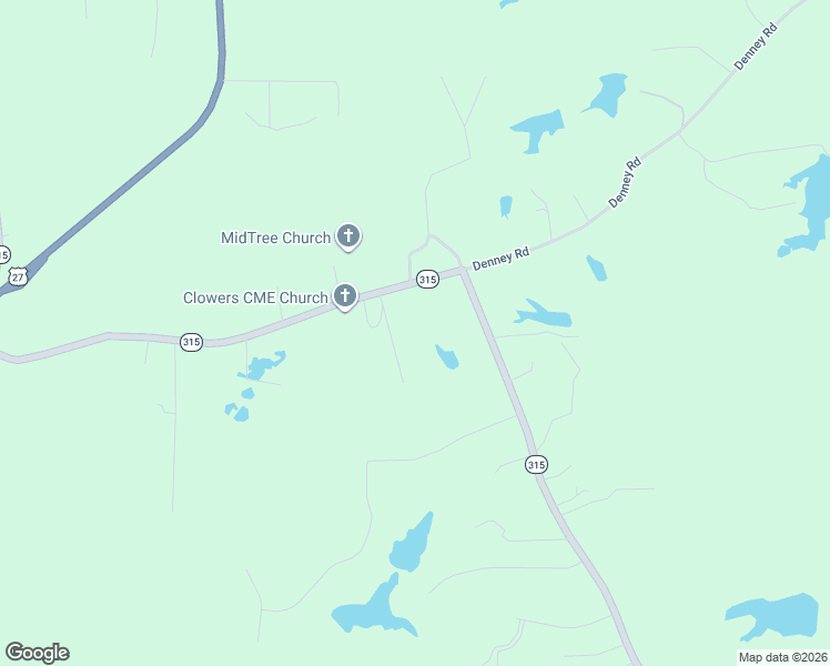 map of restaurants, bars, coffee shops, grocery stores, and more near 101 Woodland Drive in Cataula
