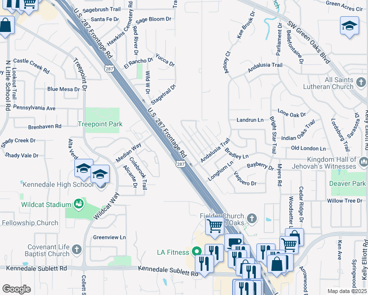 map of restaurants, bars, coffee shops, grocery stores, and more near 5622 Homestead Road in Arlington