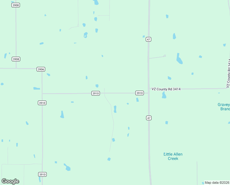 map of restaurants, bars, coffee shops, grocery stores, and more near 441 County Road 3910 in Wills Point