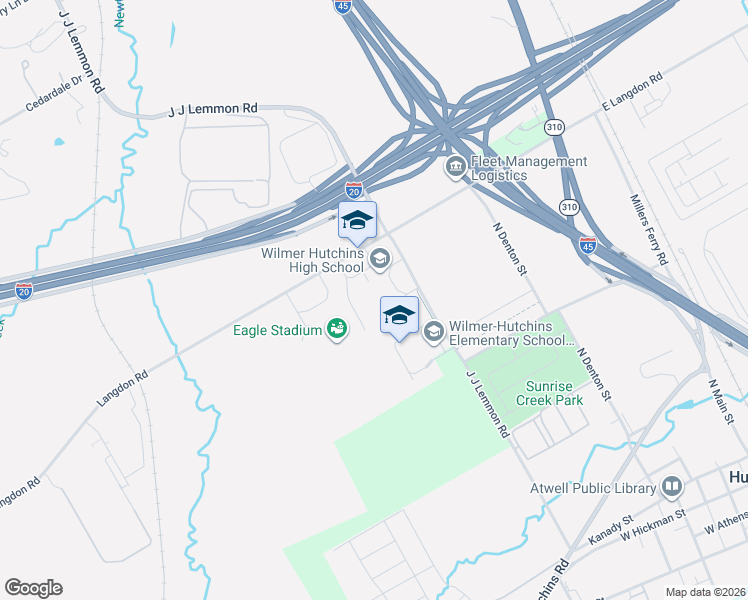 map of restaurants, bars, coffee shops, grocery stores, and more near 1221-1299 J J Lemmon Road in Dallas