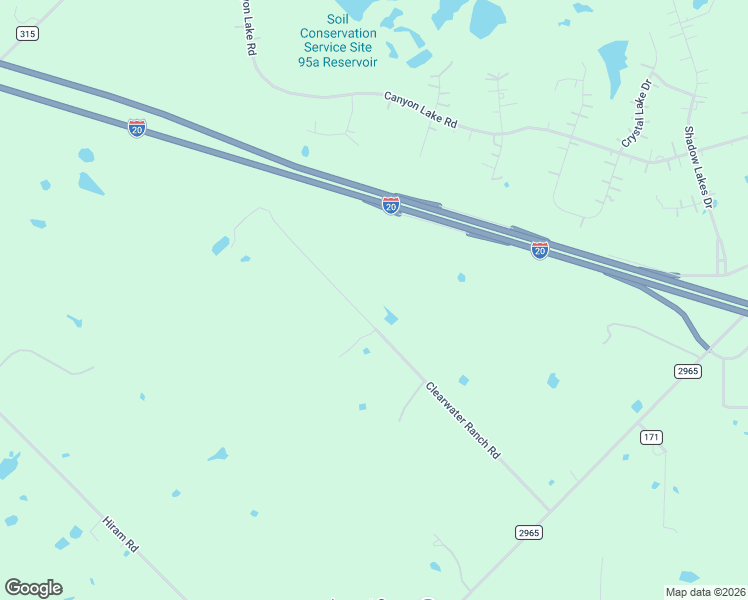 map of restaurants, bars, coffee shops, grocery stores, and more near 6735 Clearwater Ranch Road in Wills Point