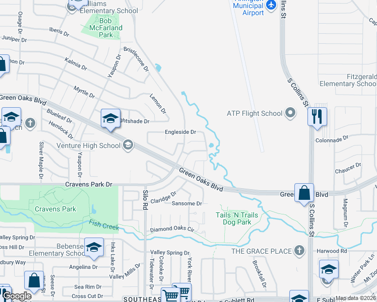 map of restaurants, bars, coffee shops, grocery stores, and more near 809 Wilmor Court in Arlington