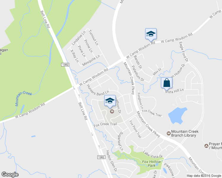 map of restaurants, bars, coffee shops, grocery stores, and more near 5328 Redcrest Court in Dallas