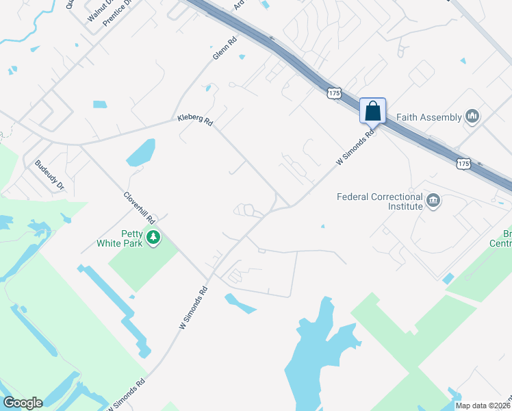 map of restaurants, bars, coffee shops, grocery stores, and more near 2407 Kleberg Road in Seagoville