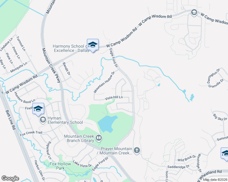 map of restaurants, bars, coffee shops, grocery stores, and more near 7911 Vista Hill Lane in Dallas