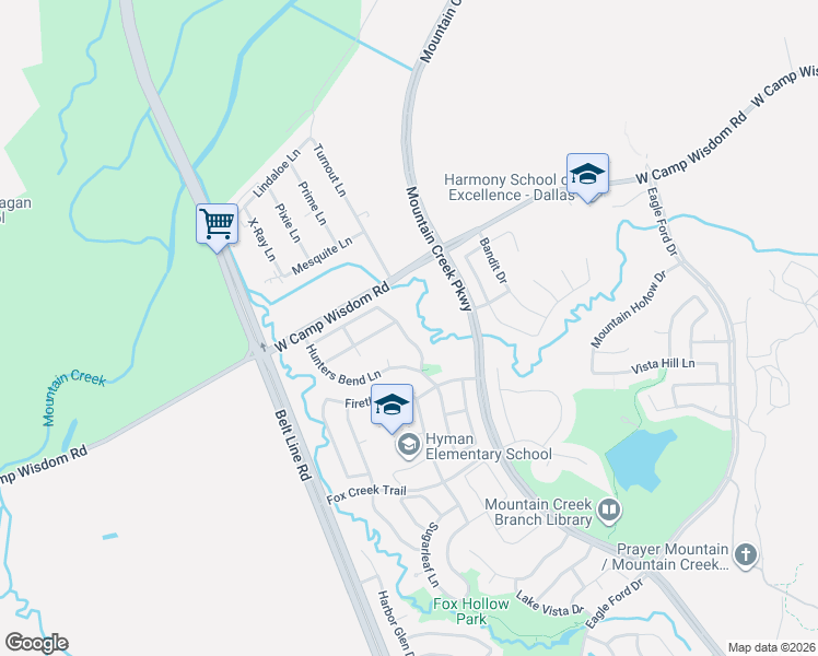 map of restaurants, bars, coffee shops, grocery stores, and more near 5558 Mandarin Way in Dallas