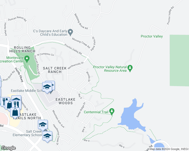 map of restaurants, bars, coffee shops, grocery stores, and more near 2910 Gate 13 Place in Chula Vista
