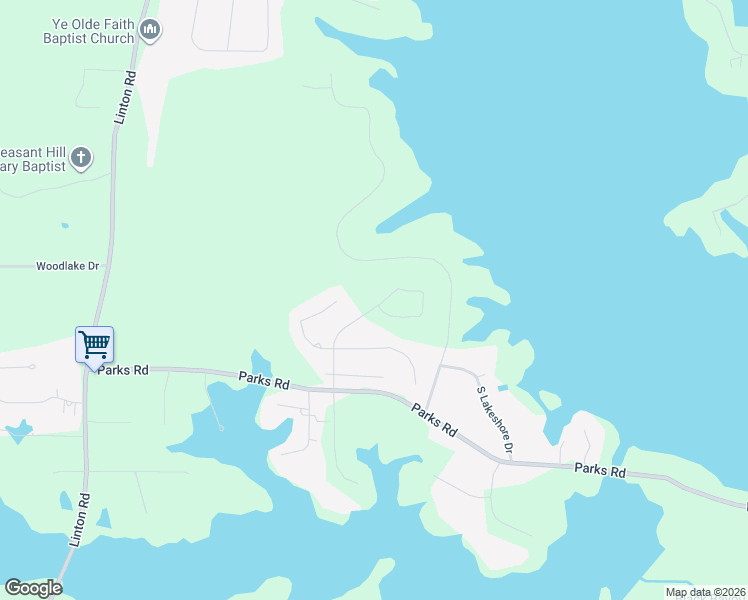 map of restaurants, bars, coffee shops, grocery stores, and more near 39 Turtle Creek Drive in Benton