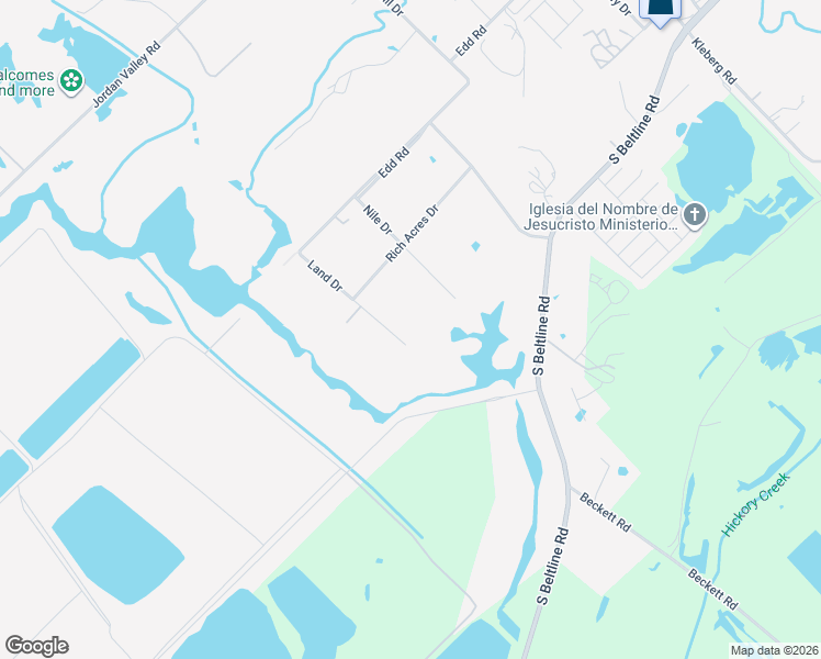 map of restaurants, bars, coffee shops, grocery stores, and more near 13331 Land Drive in Dallas