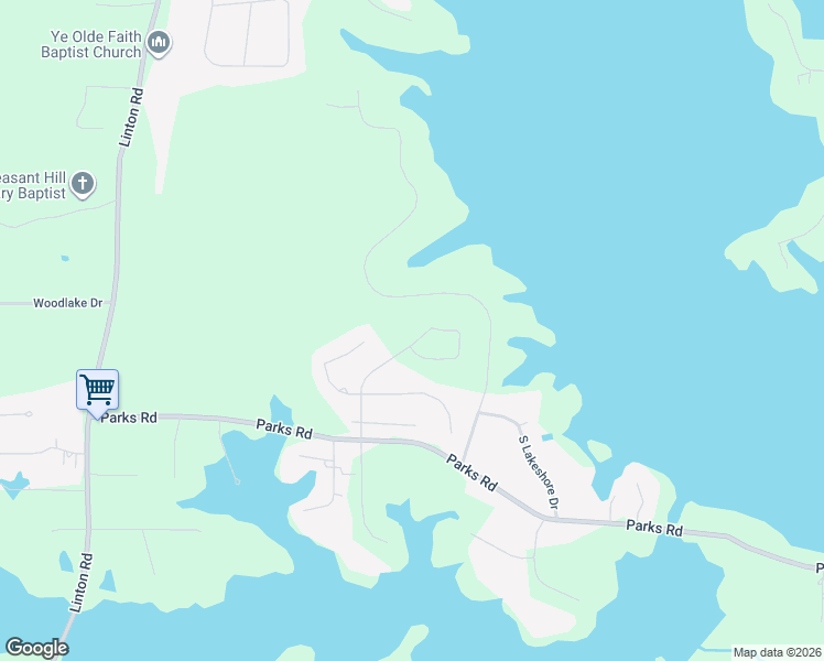 map of restaurants, bars, coffee shops, grocery stores, and more near 39 Turtle Creek Drive in Benton
