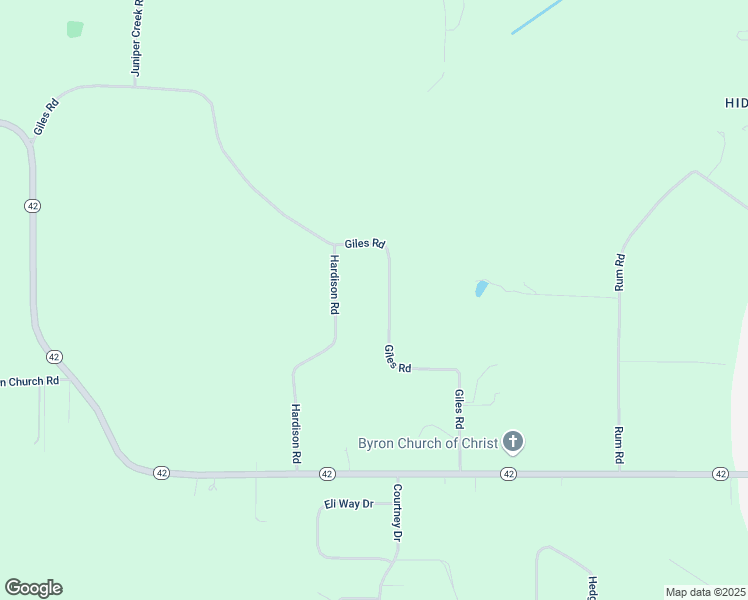 map of restaurants, bars, coffee shops, grocery stores, and more near 75-635 Giles Road in Byron
