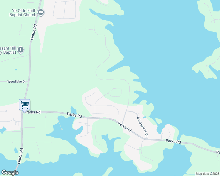 map of restaurants, bars, coffee shops, grocery stores, and more near 39 Turtle Creek Drive in Benton