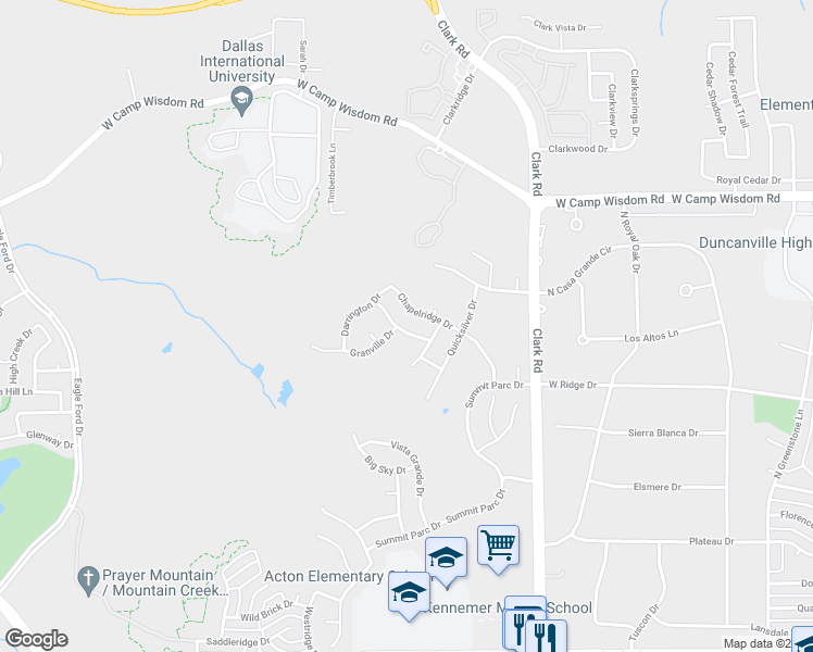 map of restaurants, bars, coffee shops, grocery stores, and more near 7029 Hedgebrook Drive in Dallas