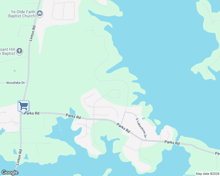 map of restaurants, bars, coffee shops, grocery stores, and more near 39 Turtle Creek Drive in Benton