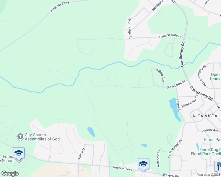 map of restaurants, bars, coffee shops, grocery stores, and more near 902 White Road in Opelika
