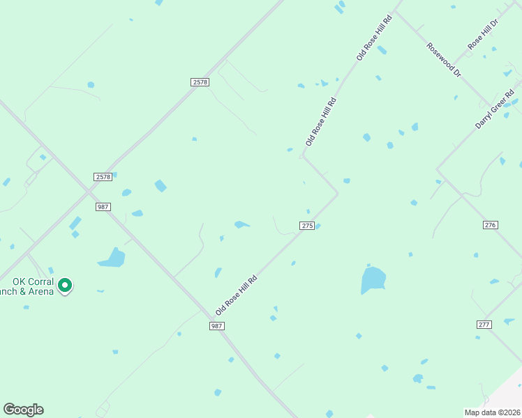 map of restaurants, bars, coffee shops, grocery stores, and more near 6573 County Road 275 in Terrell
