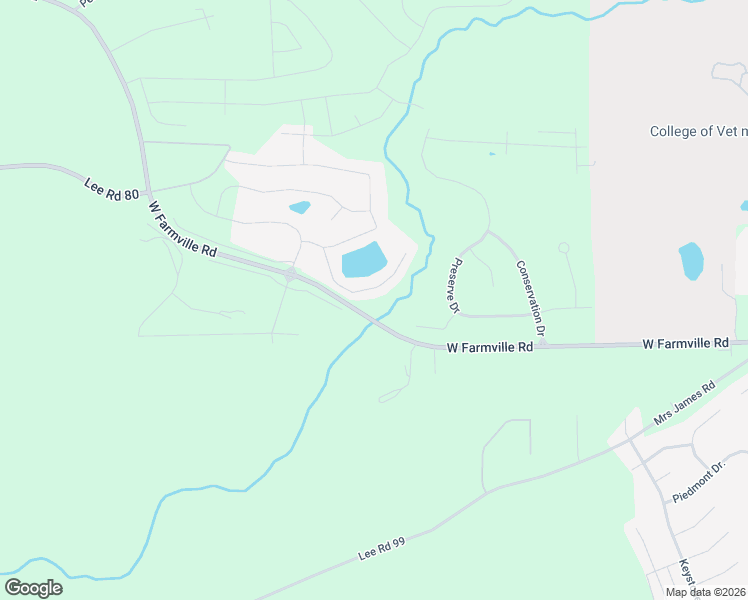 map of restaurants, bars, coffee shops, grocery stores, and more near W Farmville Rd in Waverly