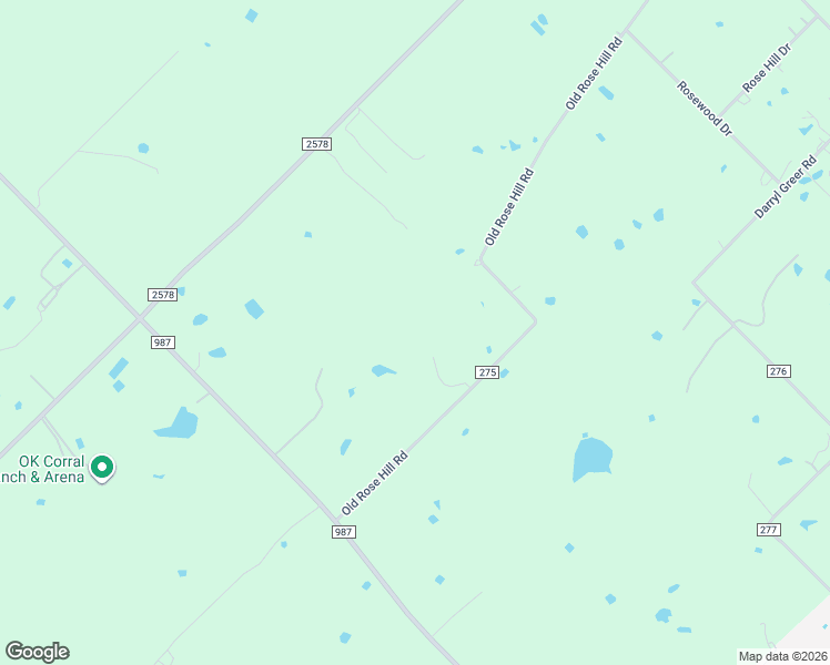 map of restaurants, bars, coffee shops, grocery stores, and more near 6573 County Road 275 in Terrell