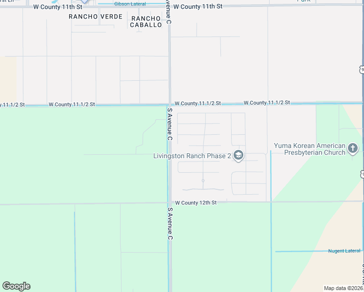 map of restaurants, bars, coffee shops, grocery stores, and more near 3921 West 37th Street in Yuma