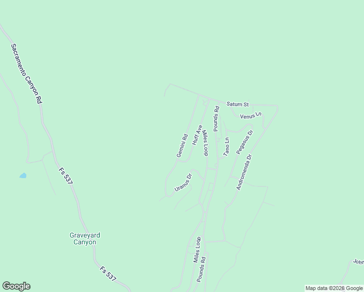 map of restaurants, bars, coffee shops, grocery stores, and more near Gemini Road in Timberon