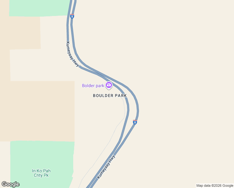 map of restaurants, bars, coffee shops, grocery stores, and more near 01 In-Ko-Pah Park Road in Jacumba Hot Springs