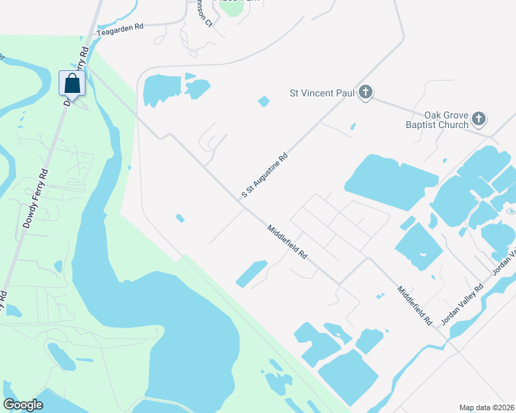 map of restaurants, bars, coffee shops, grocery stores, and more near 3300 Middlefield Street in Dallas