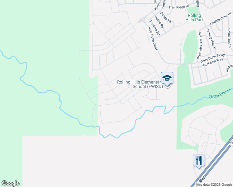 map of restaurants, bars, coffee shops, grocery stores, and more near 11600 Benbrook Boulevard in Benbrook