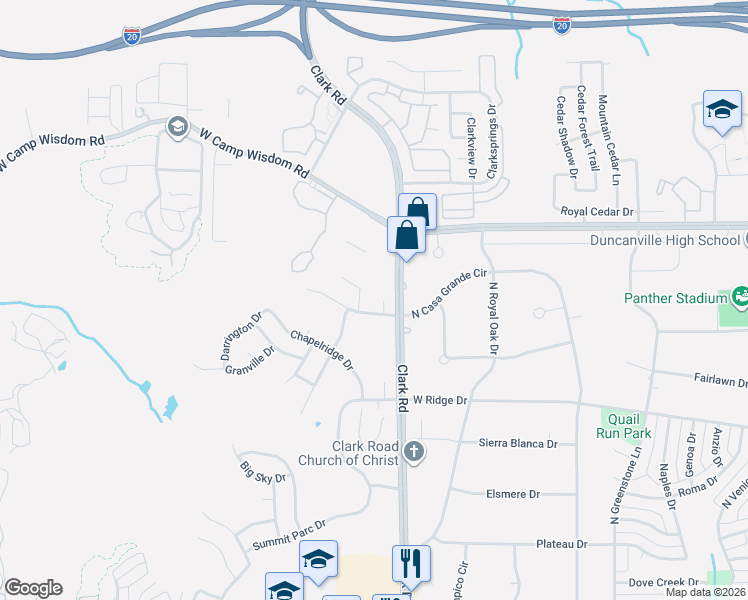 map of restaurants, bars, coffee shops, grocery stores, and more near 8418 Miramax Trail in Dallas
