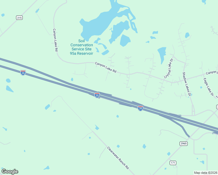 map of restaurants, bars, coffee shops, grocery stores, and more near 2055 Westview Drive in Wills Point