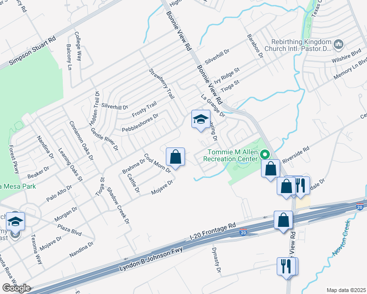 map of restaurants, bars, coffee shops, grocery stores, and more near in Dallas