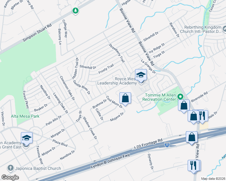 map of restaurants, bars, coffee shops, grocery stores, and more near 3534 Tioga Street in Dallas