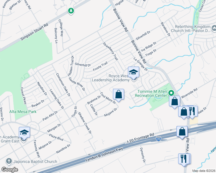 map of restaurants, bars, coffee shops, grocery stores, and more near 3534 Tioga Street in Dallas