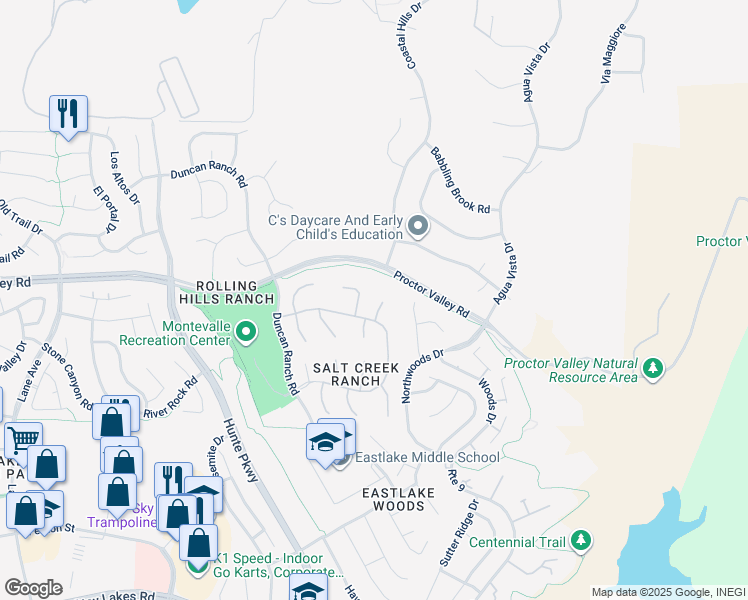 map of restaurants, bars, coffee shops, grocery stores, and more near 776 Iron Horse Place in Chula Vista