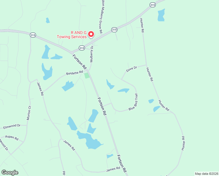 map of restaurants, bars, coffee shops, grocery stores, and more near 5 Bluebird Trail in Harris