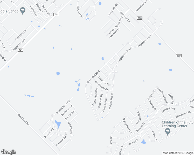 map of restaurants, bars, coffee shops, grocery stores, and more near 3154 Crestone Drive in Crandall