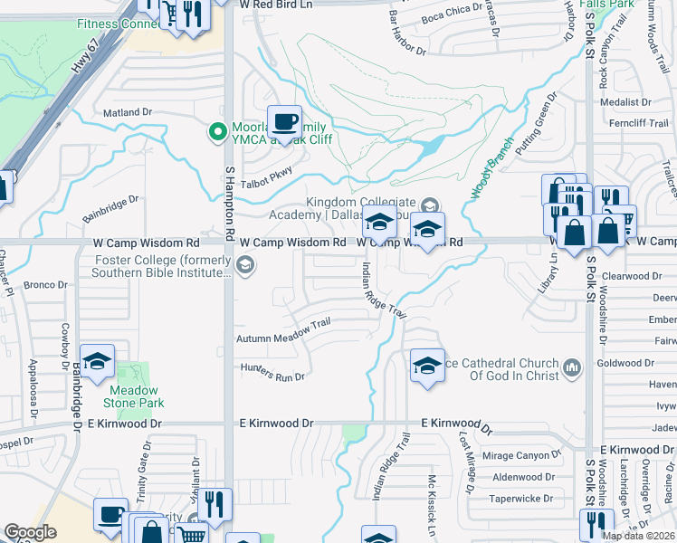 map of restaurants, bars, coffee shops, grocery stores, and more near 1929 Southside Terrace Drive in Dallas