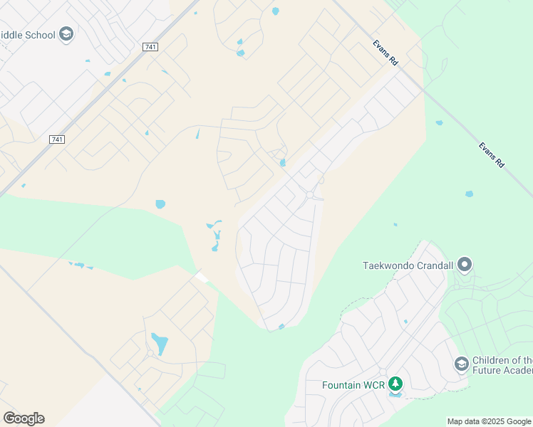 map of restaurants, bars, coffee shops, grocery stores, and more near 3154 Crestone Drive in Crandall