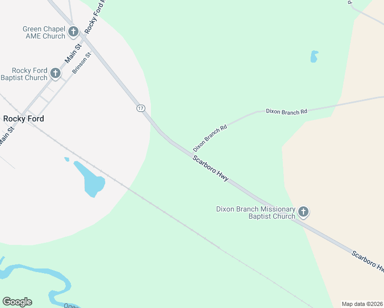 map of restaurants, bars, coffee shops, grocery stores, and more near 548 Dixon Branch Road in Rocky Ford