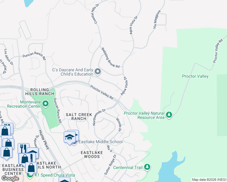 map of restaurants, bars, coffee shops, grocery stores, and more near 790 Lake House Place in Chula Vista