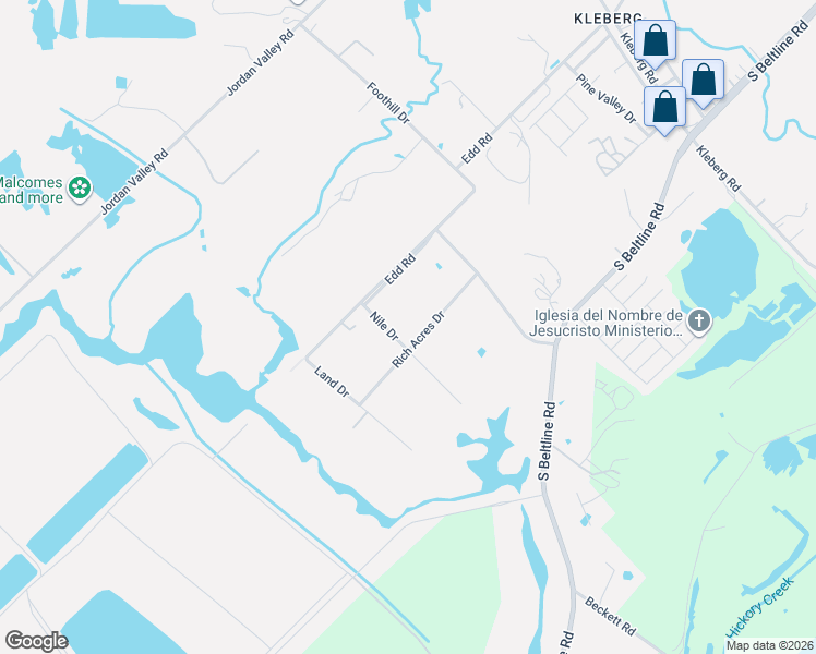 map of restaurants, bars, coffee shops, grocery stores, and more near 13124 Nile Drive in Dallas