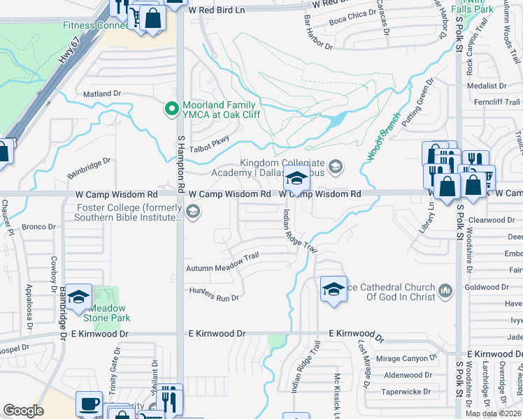 map of restaurants, bars, coffee shops, grocery stores, and more near 1929 Southside Terrace Drive in Dallas