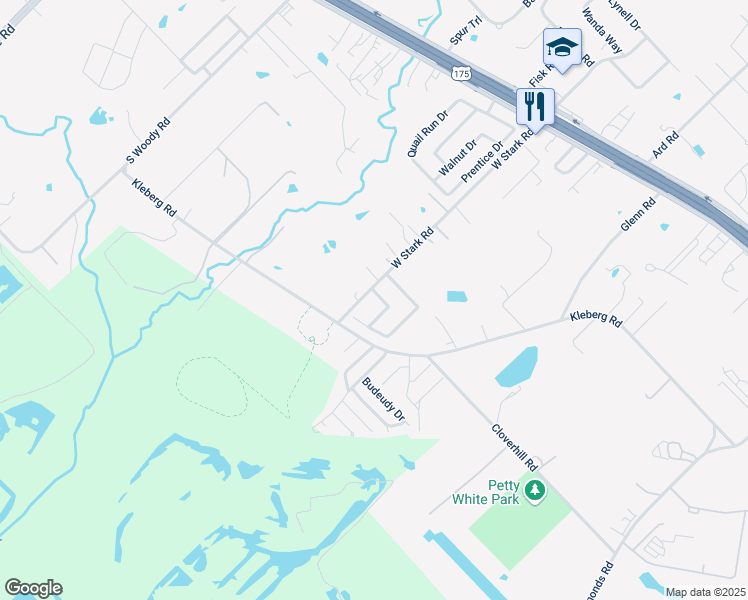 map of restaurants, bars, coffee shops, grocery stores, and more near 102 Pinecrest Drive in Seagoville