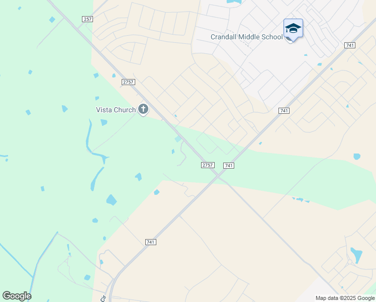 map of restaurants, bars, coffee shops, grocery stores, and more near 7013 Farm to Market Road 2757 in Forney