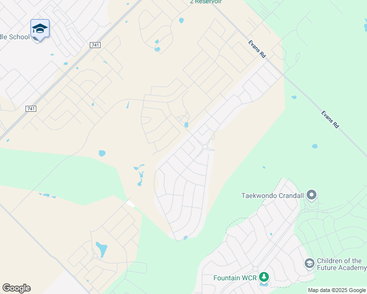 map of restaurants, bars, coffee shops, grocery stores, and more near 2901 Greenhorn Avenue in Crandall