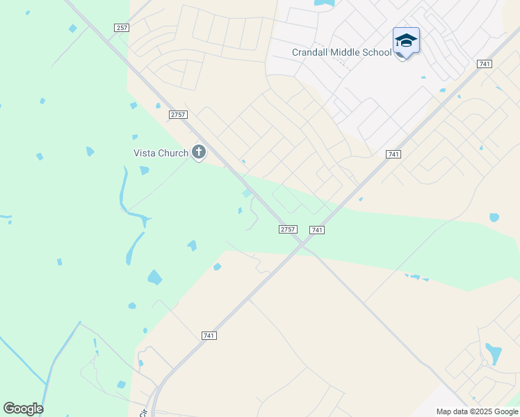 map of restaurants, bars, coffee shops, grocery stores, and more near 7013 Farm to Market Road 2757 in Forney