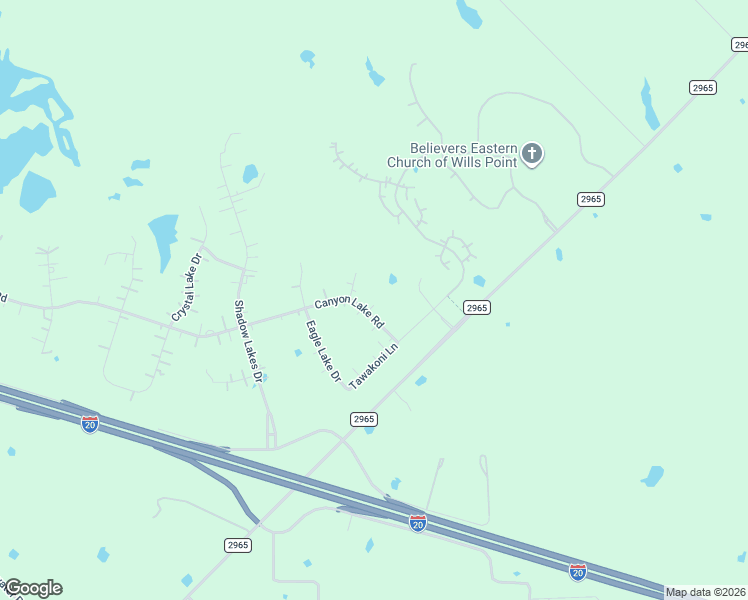 map of restaurants, bars, coffee shops, grocery stores, and more near 1088 Havenbrook Drive in Wills Point