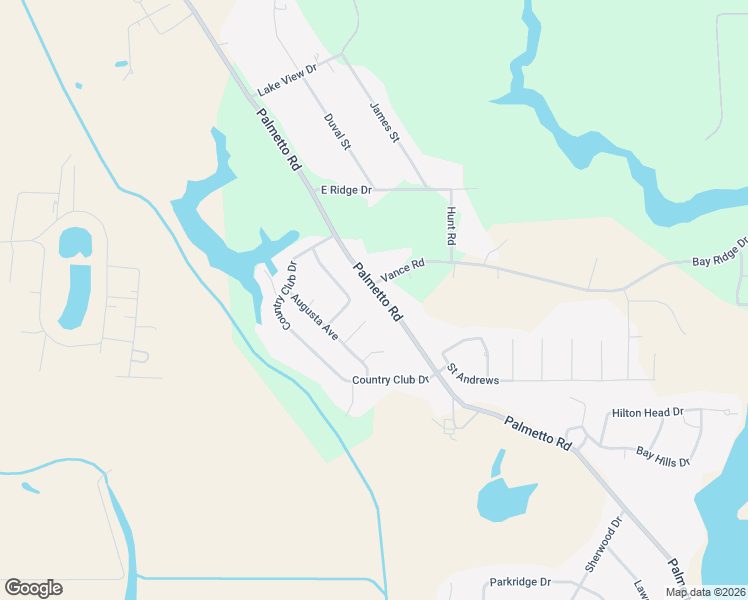 map of restaurants, bars, coffee shops, grocery stores, and more near 1940 Palmetto Road in Benton