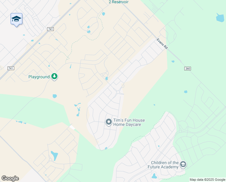 map of restaurants, bars, coffee shops, grocery stores, and more near 2411 Hesperus Ave in Crandall